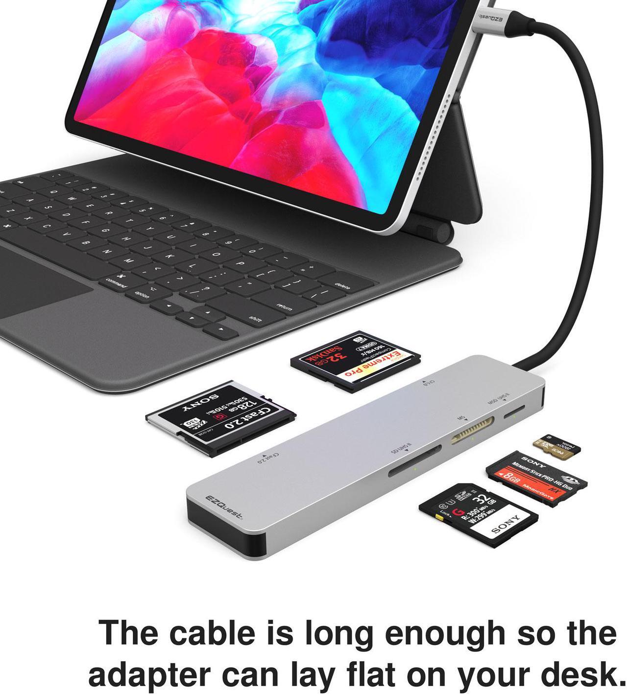 Alt view image 4 of 4 - USB-C CFast 2.0 Card Reader 5 Ports with UHS II SD/Micro SD Simultaneous read and write