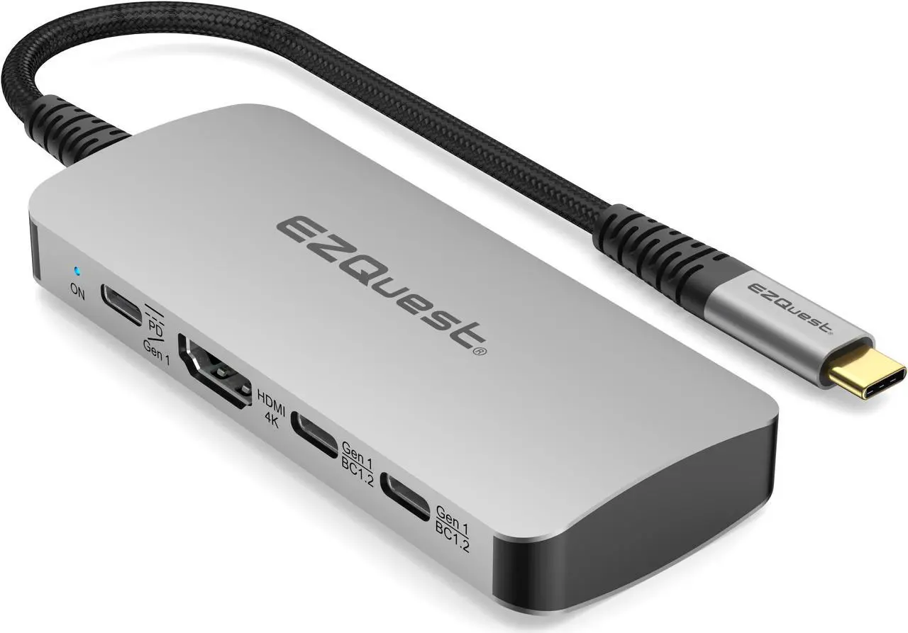 Main image of USB-C Multimedia 8-in-1 Hub
HDMI 4K, 100 Watts USB-C Power Delivery with (FRS) or 5Gbps Data, 2 x USB-C Ports, 2 x USB-A 3.0 Ports, SD and Micro SD
