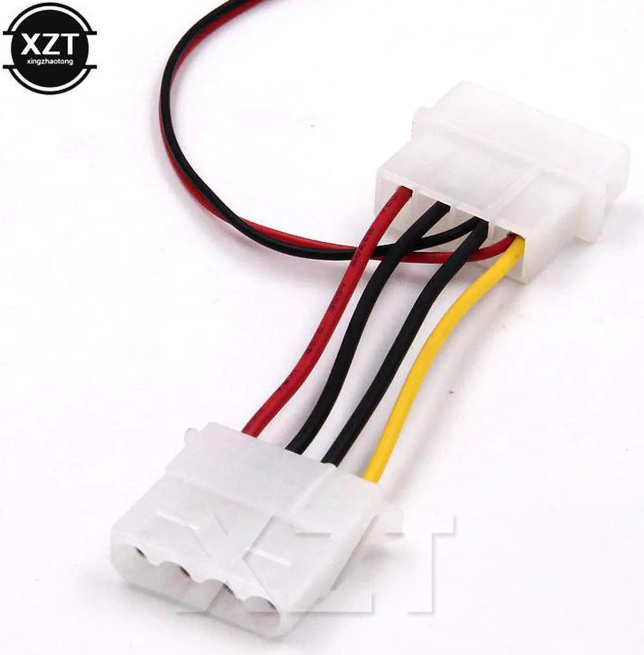Alt view image 4 of 5 - PC Computer CPU Fan 80mm Cooling Fan with Blue Led Light 8025 8cm Silent DC 12V LED Luminous Chassis Molex 4D plug Axial fan 80 x 80 x 25 mm