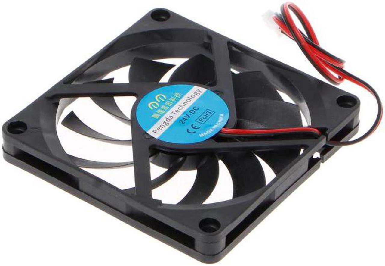 Alt view image 2 of 6 - 24V 2 Pin 80x80x10mm PC Computer CPU System Heatsink Brushless Cooling Fan 8010