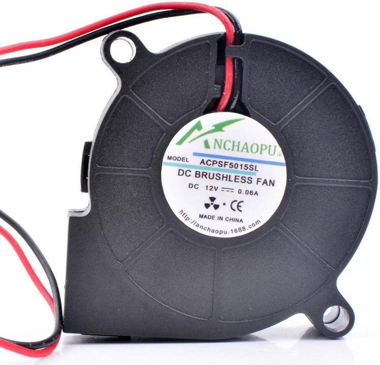 Alt view image 4 of 4 - ANCHAOPU SF5015SL 5cm 5015 12V 0.06A Very quiet humidifier built in blower cooling fan