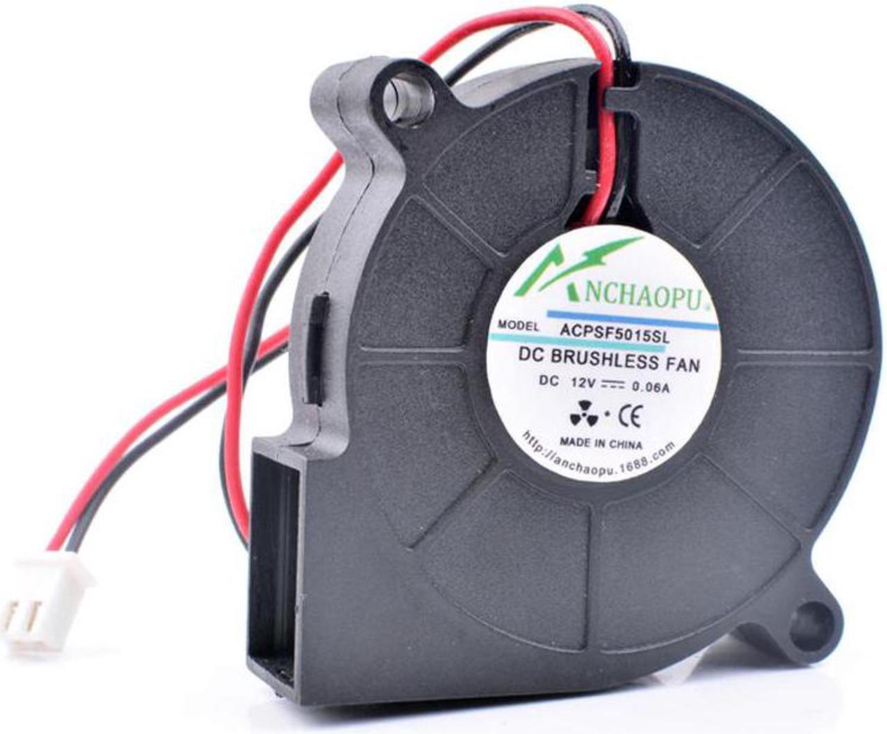 Main image of ANCHAOPU SF5015SL 5cm 5015 12V 0.06A Very quiet humidifier built in blower cooling fan