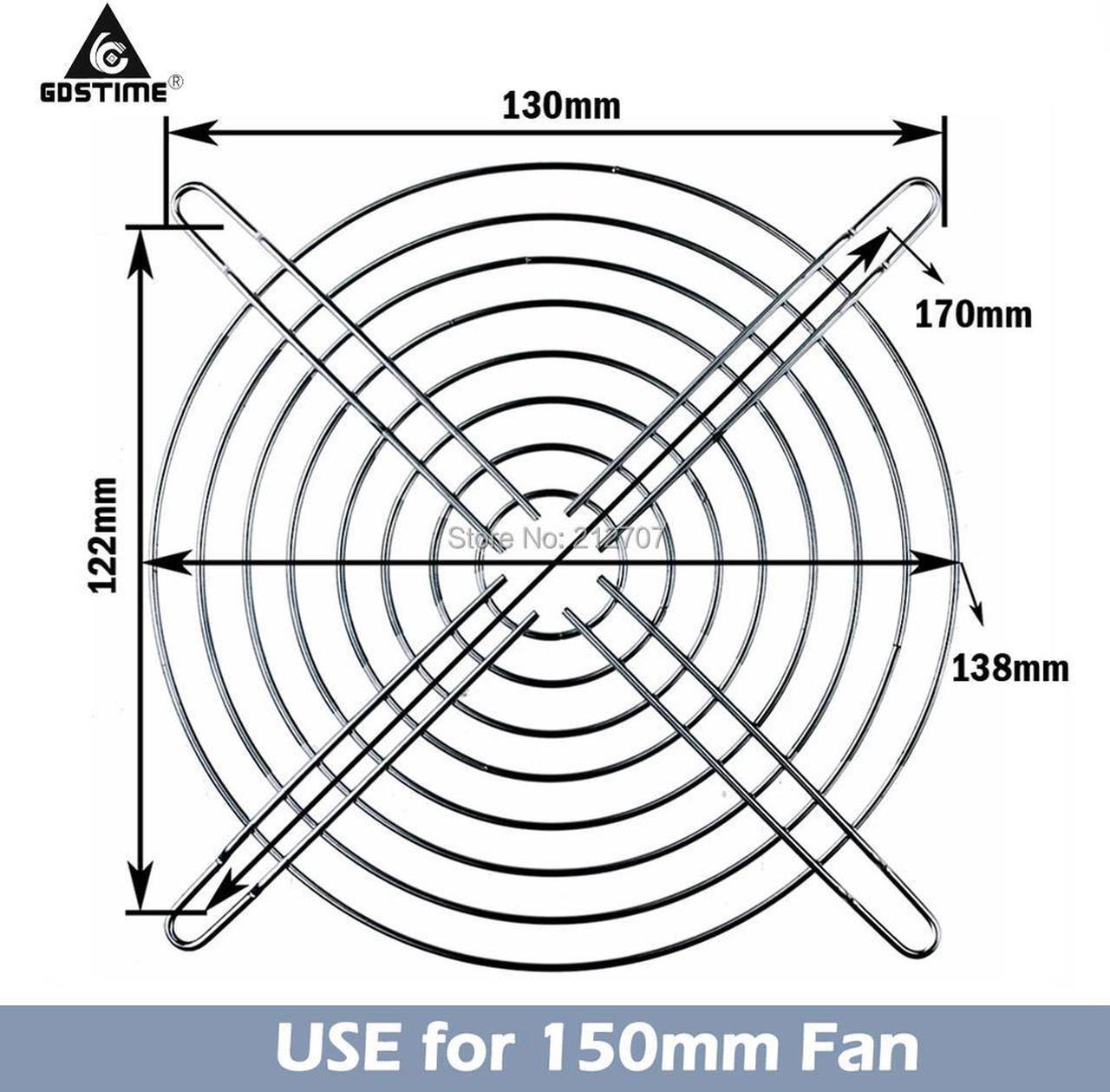 Main image of Metal Steel 150x150mm 15cm 150mm Cooling Fan Grill Guard Finger Covers Protector Net
