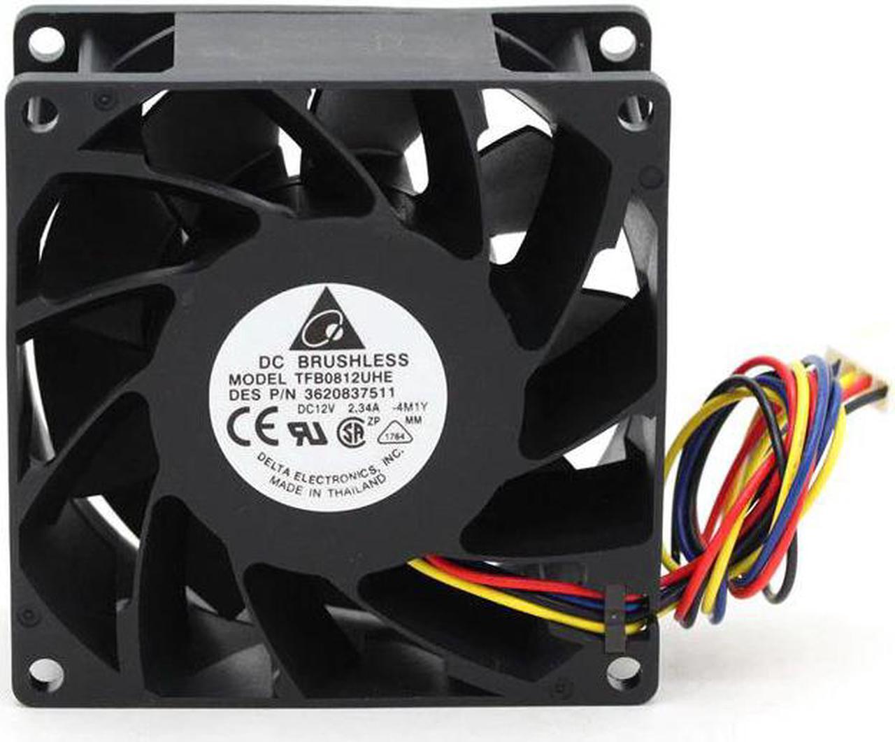 Main image of for delta TFB0812UHE 5H2L DC12V 2.34A 80x80x38mm Server Square inverter axial cooling fans