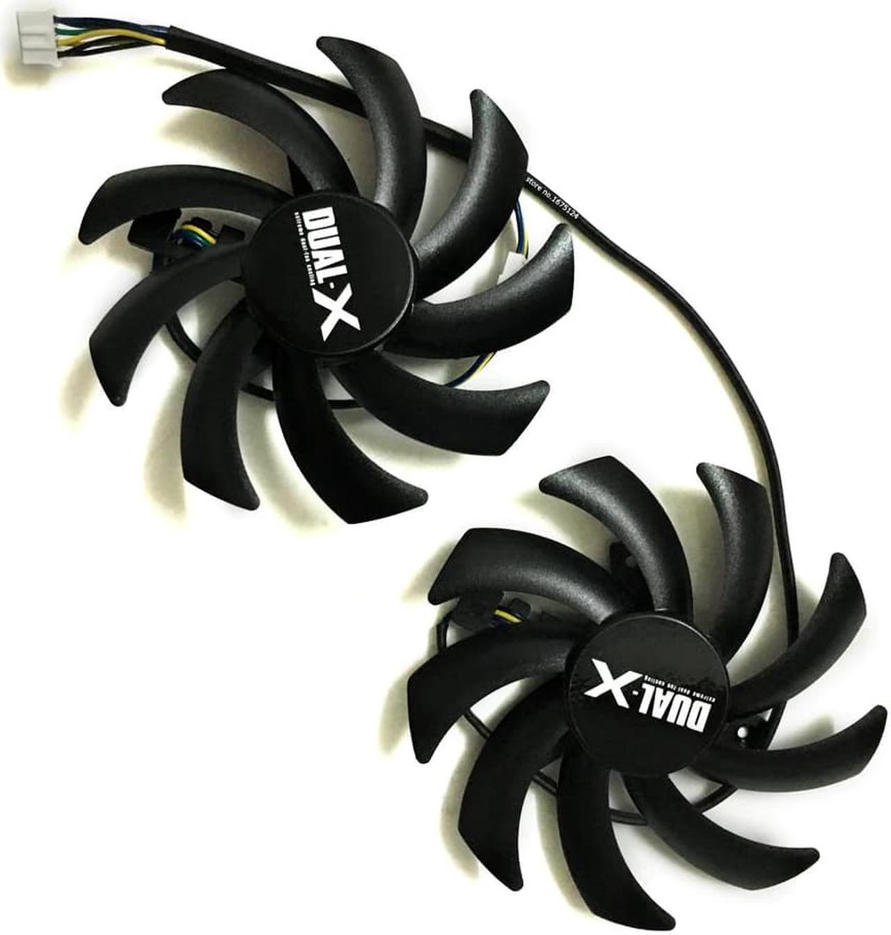 Alt view image 3 of 6 - 2Pcs/lot 85mm FD7010H12S 12V 40mm hole Graphics Video Card Fan Replacement For Sapphire HD 7790 7850 7870 7950 cooling system