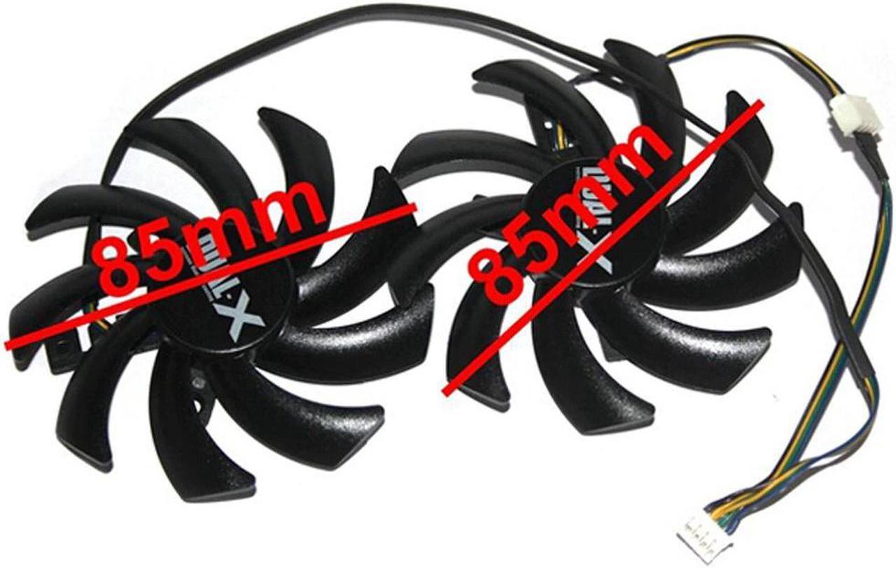 Main image of 2Pcs/lot 85mm FD7010H12S 12V 40mm hole Graphics Video Card Fan Replacement For Sapphire HD 7790 7850 7870 7950 cooling system