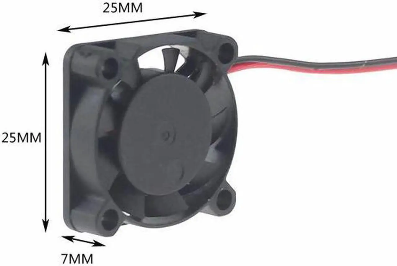 Alt view image 4 of 6 - 3pcs/lot 25x25x7mm 2507 mini fan 5V Brushless DC Fans Cooling FAN cooler for Electronic 3D printer heat dissipation