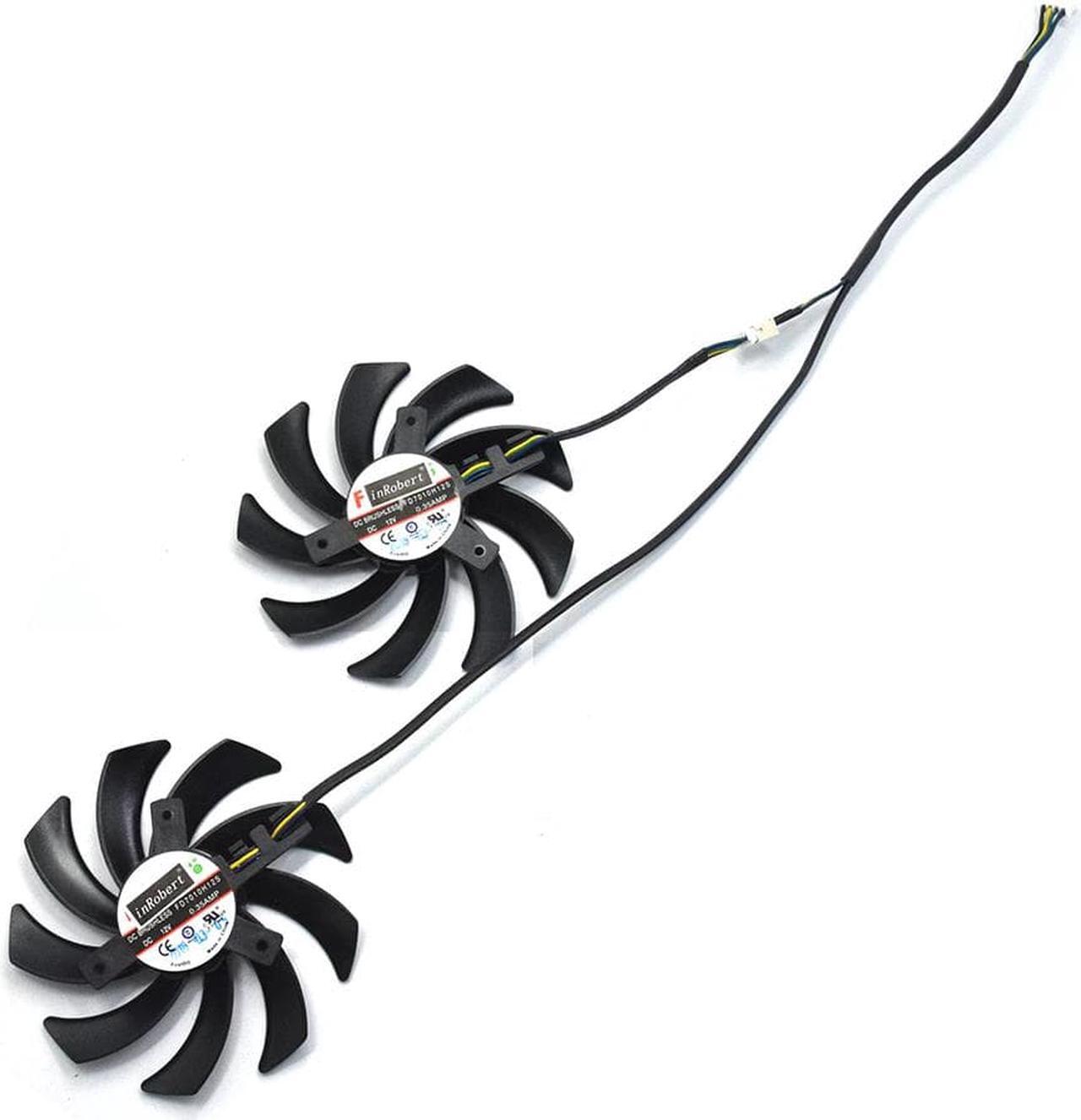 Alt view image 2 of 4 - 85mm FD7010H12S 4Pin Dual Cooler Fan Replace For Sapphire R9 270X 280X HD7870 HD7950 HD7850 HD6850 Graphics Card Cooling Fans