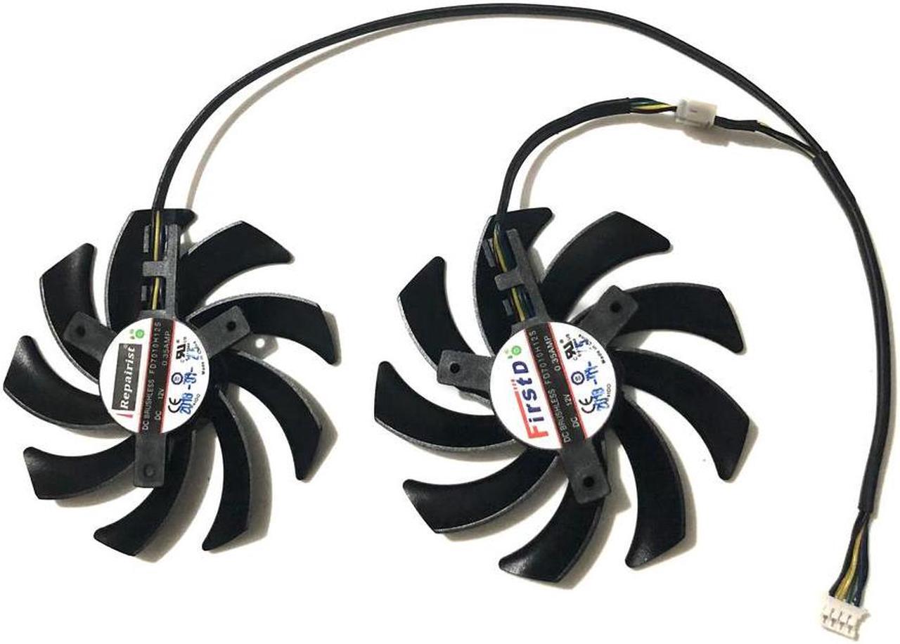 Alt view image 5 of 5 - 86mm FD7010H12S 4Pin Dual Cooler Fan For Sapphire R9 270X 280X HD7870 HD7950 HD7850 HD6850 Graphics Card Cooling