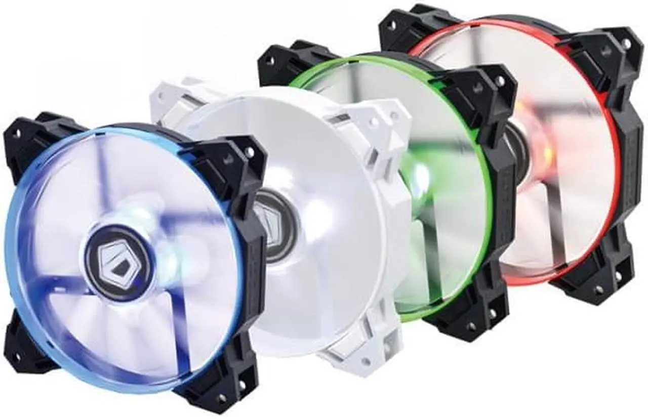Alt view image 3 of 4 - ID COOLING SF 12025 12cm Temperature Controlled Water Cooled Chassis Mute Fan Red Blue Green White LED