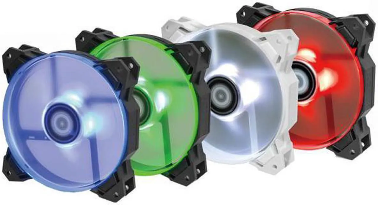 Main image of ID COOLING SF 12025 12cm Temperature Controlled Water Cooled Chassis Mute Fan Red Blue Green White LED