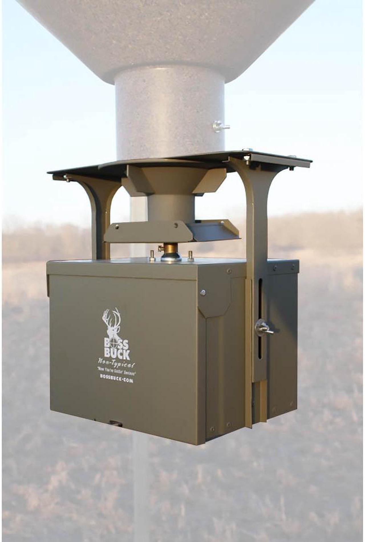 Alt view image 3 of 15 - Boss Buck BB-1.5BB 12V High Torque Motor Hunting Game Feeder Kit w/ Timer Holder