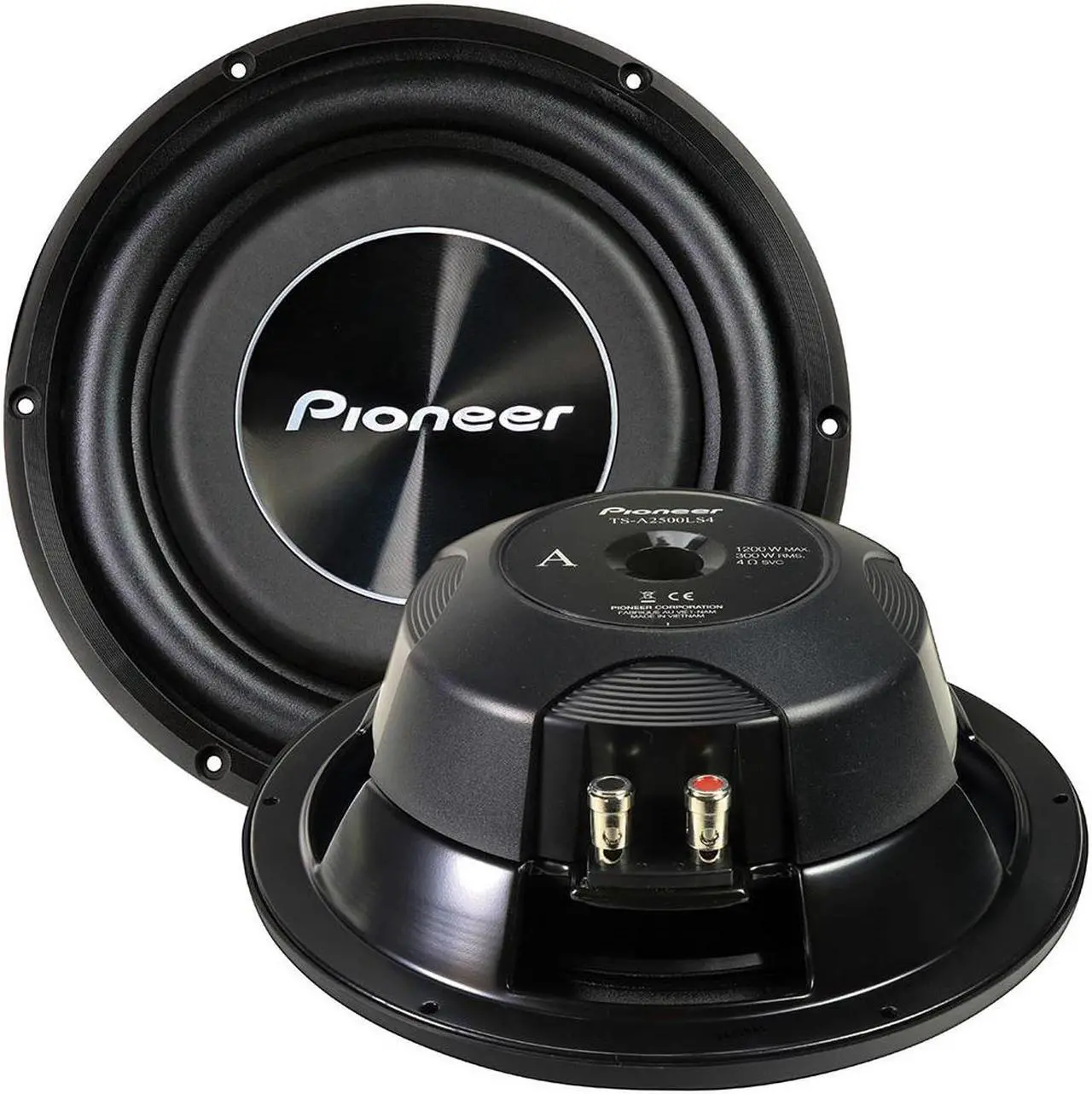 Main image of Pioneer 10" Shallow Mount Woofer 4 Ohm 1200W Max