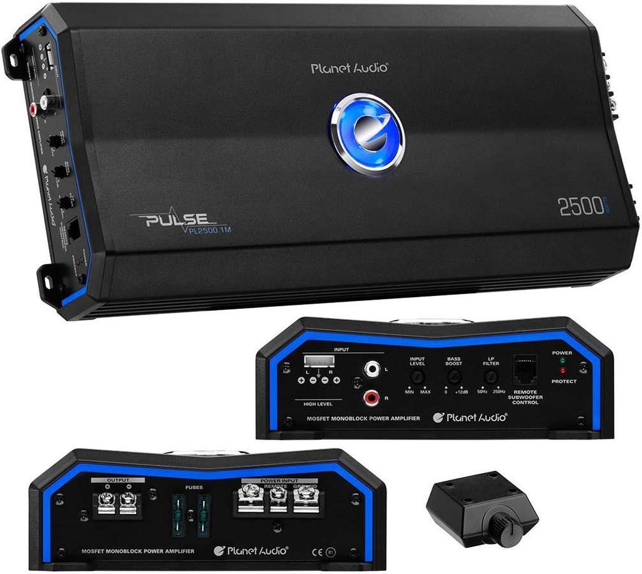 Alt view image 9 of 9 - Planet Audio PL2500.1M 2500W Class A/B Mono MOSFET Power Car Amplifier w/ Remote