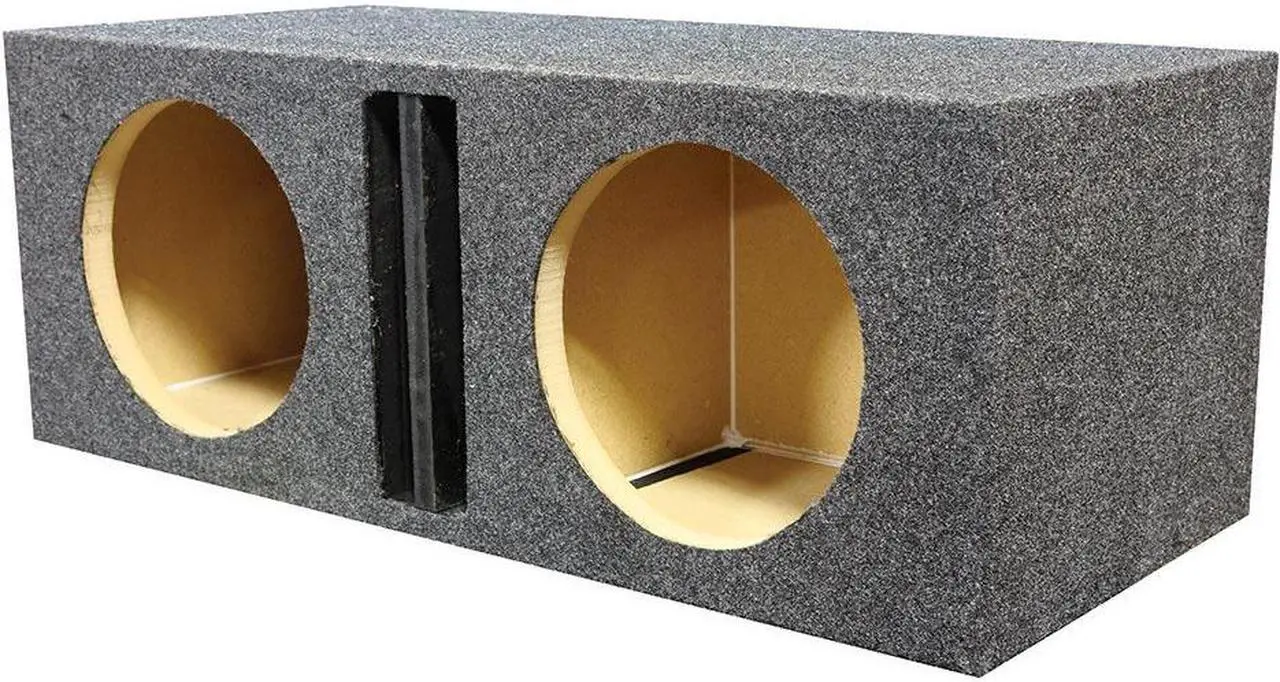 Main image of Qpower Dual 12"" Ported Heavy Duty Enclosure with Divider