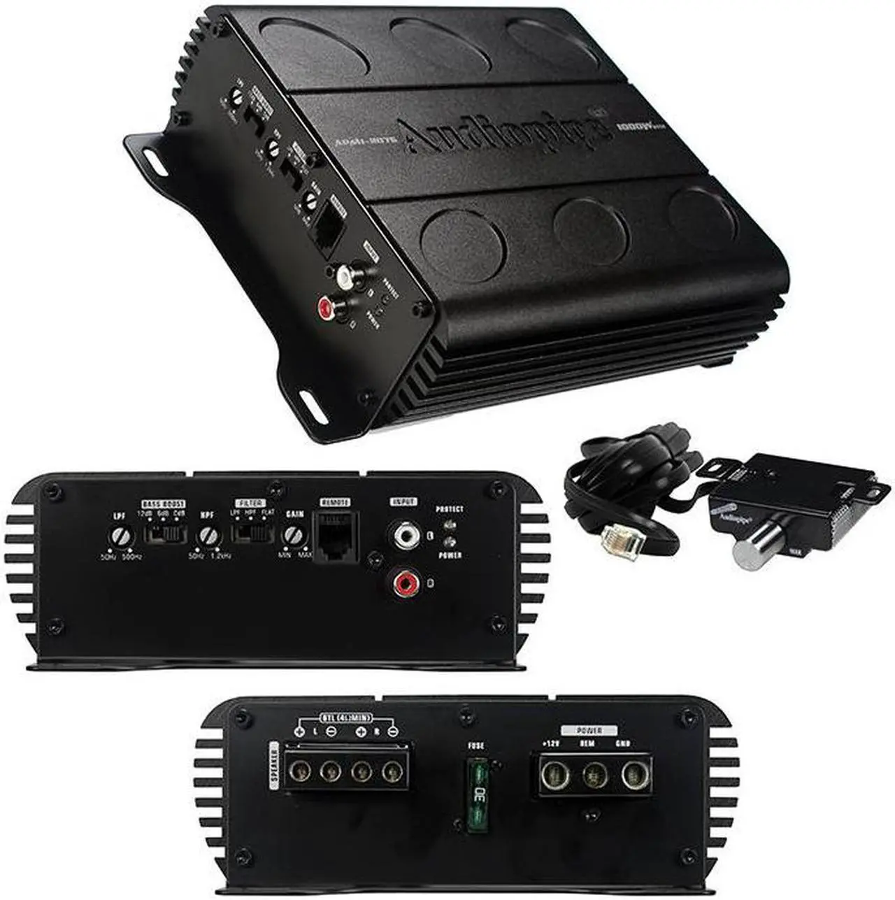 Alt view image 20 of 20 - New Audiopipe Apmi-2075 1000 Watt 2 Channel Mini Car Audio Amplifier Sub Amp