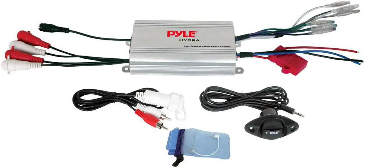 Alt view image 4 of 4 - PYLE PLMRMP3A Pyle Marine 4CH MP3/IPod Marine Power Amp - Silver finish