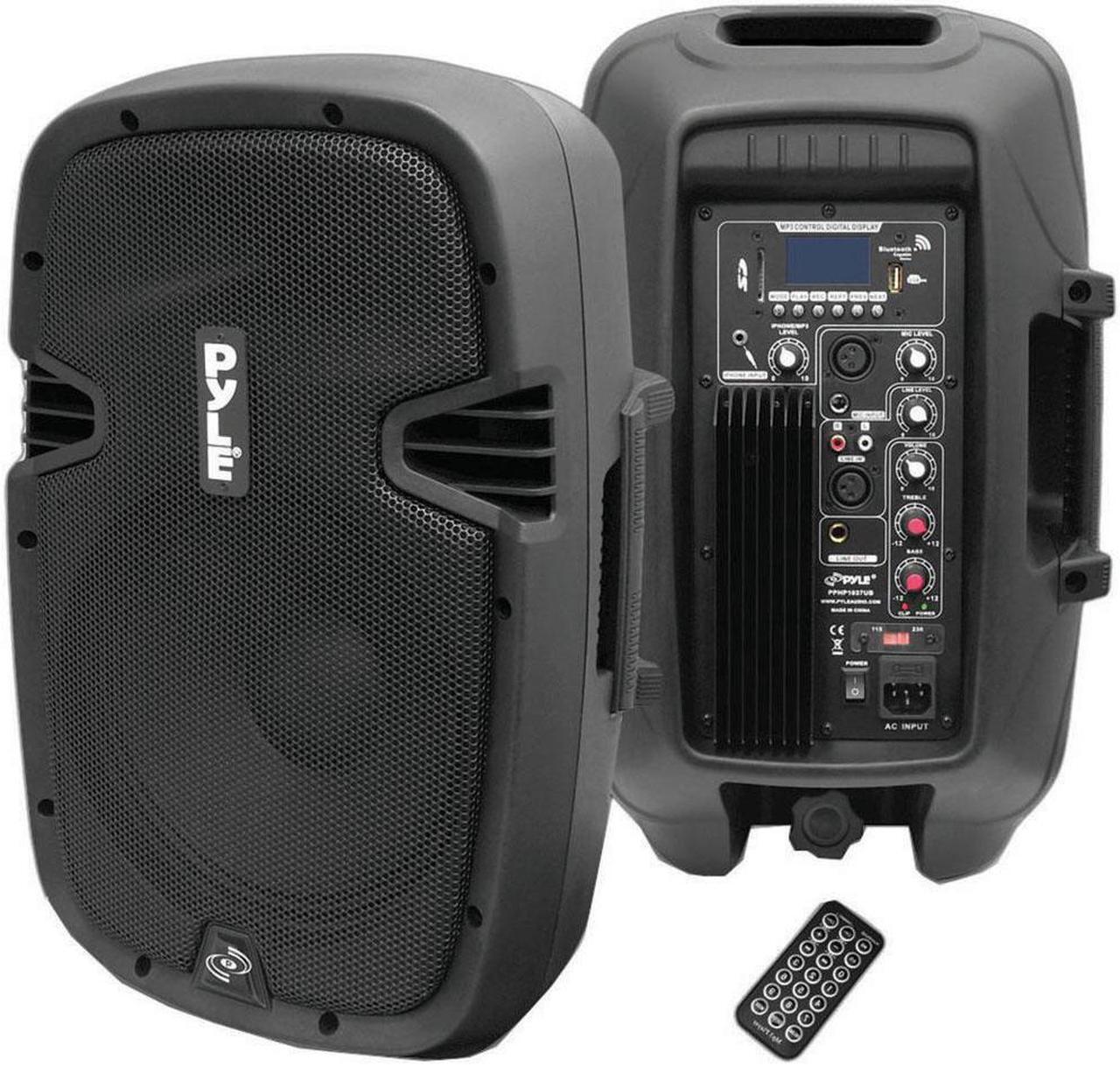 Alt view image 6 of 7 - PYLE PPHP1037UB Pyle Pro 10 Powered Speaker with mp3 bluetooth record function