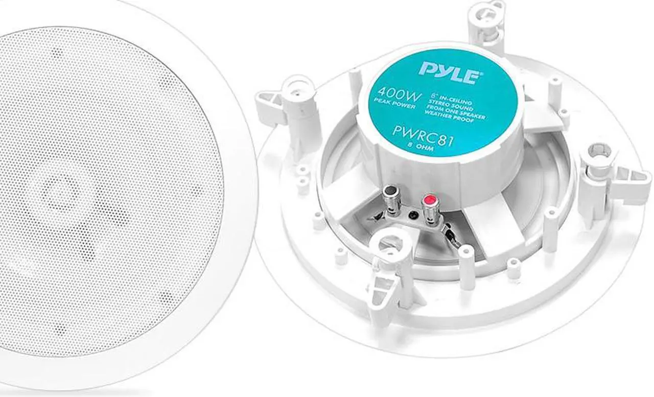 Alt view image 2 of 3 - PYLE PWRC81 SPEAKER 8 IN CEILING PYLE HOME;WATERPROOF;400WATT;*PAIR*