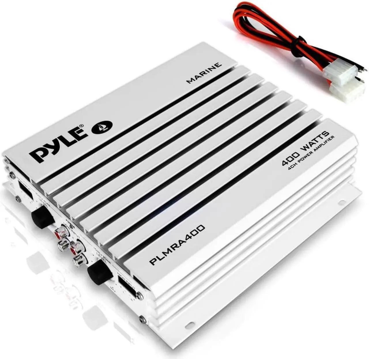 Alt view image 9 of 11 - Pyle Hydra Plmra400 Marine Amplifier - 400 W Pmpo - 4 Channel
