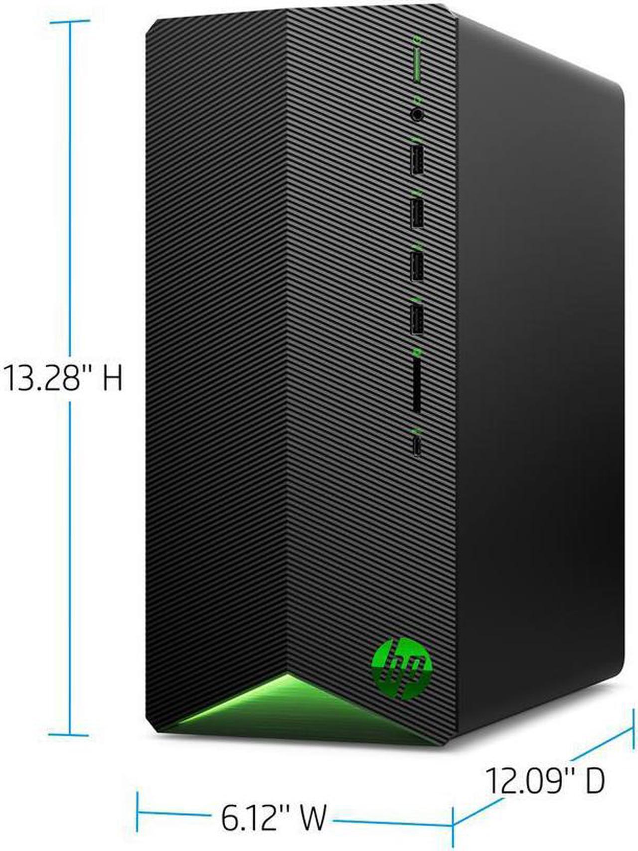 Alt view image 2 of 4 - HP Pavilion Gaming Desktop, AMD Ryzen 5 5600G (3.9 - 4.4GHz), 16GB RAM, 512GB NVMe SSD + 1TB HDD, AMD Radeon RX 5500 , HDMI, DisplayPort, DVI, Wi-Fi, Bluetooth, Windows 10 Pro