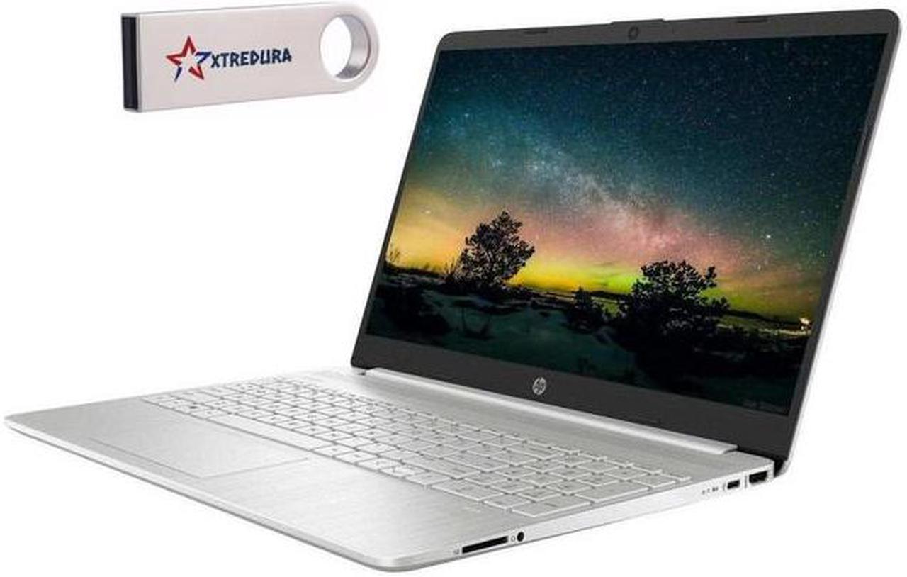 Main image of HP 15 Laptop, 15.6" HD Touch (1366 x 768) Display, Intel Core 12TH i3-1215U Upto 4.4GHz, 24GB RAM, 512GB NVMe SSD, HDMI, Card Reader, Wi-Fi, Bluetooth, Windows 10 Pro/XTREDURA FLASH DRIVE