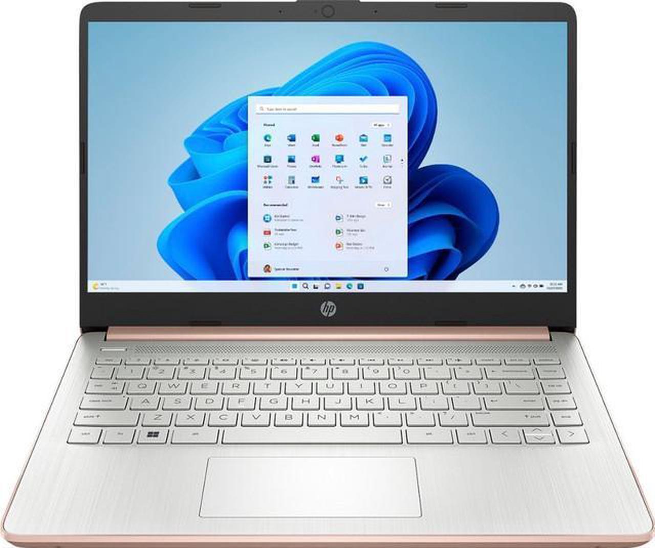 Alt view image 3 of 6 - HP Stream 14" HD Student&Business Laptop, Intel Celeron N4120,8GB,128GB SSD, Intel UHD Graphics, 1 Year Office 365, Wifi, Bluetooth, Windows 11 Home, Rose Gold/XTREDURA FLASH DRIVE