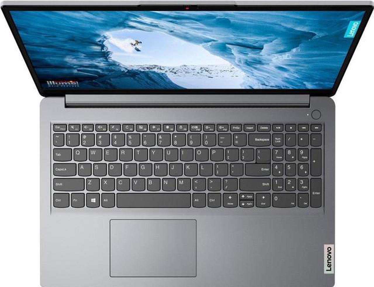 Alt view image 5 of 6 - Lenovo Ideapad 1i School & Business Laptop (Intel i3-1215U 6-Core, 12GB RAM, 512GB PCIe SSD, Intel UHD, 15.6" 60 Hz Touch Full HD (1920x1080), Wifi, Bluetooth, Webcam, Cloud Grey, Win 10 Pro)