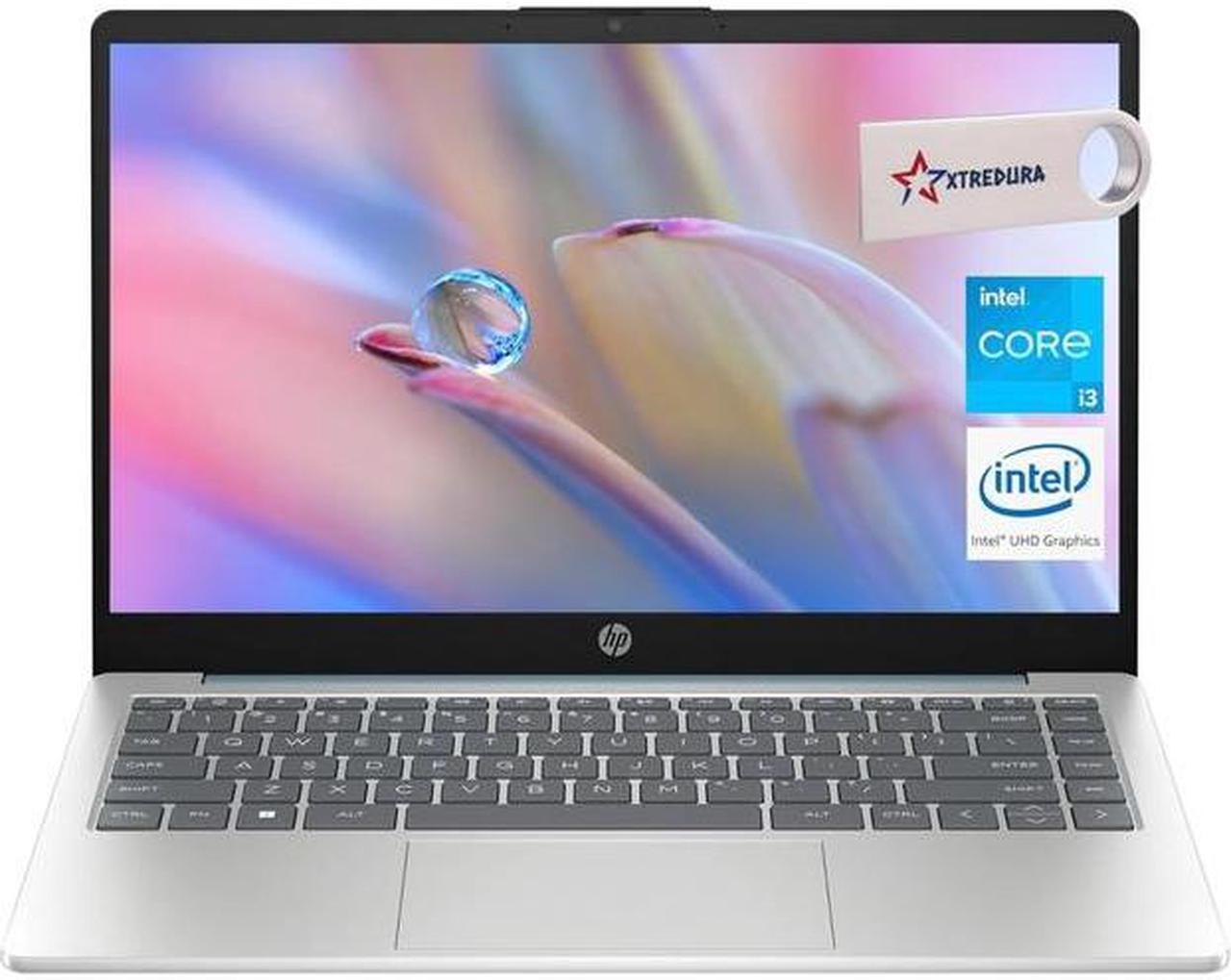 Main image of HP 14 Home & Business Laptop HD (1366 x768) Intel i3-N305 8-Core, 8GB RAM, 1TB SSD, Up to 3.8 GHZ, 14", Wifi, Bluetooth, Webcam, Moonlight Blue, Windows 10 Pro/XTREDURA FLASH DRIVE