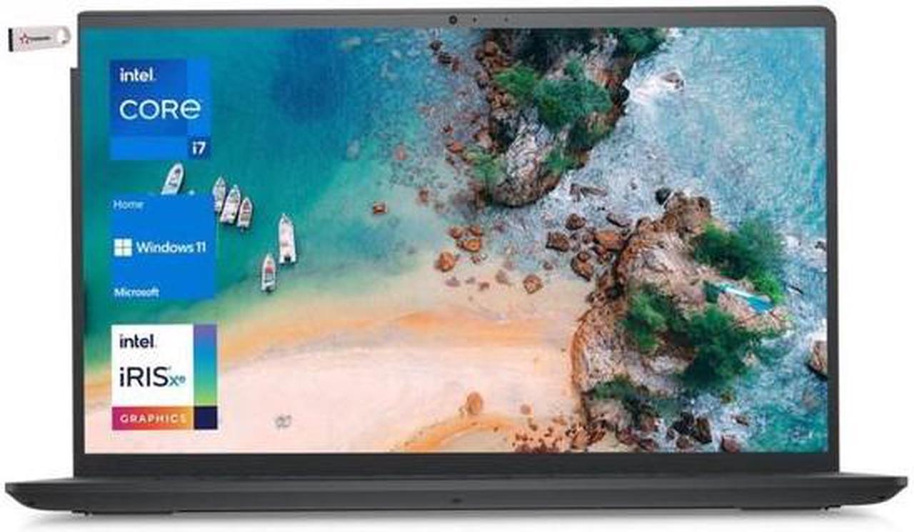 New Dell Inspiron Laptop 15.6" Full HD Touch Intel core i7 12th Gen i7-1255U 16GB RAM 2TB SSD Windows 10 Pro/XTREDURA FLASH DRIVE