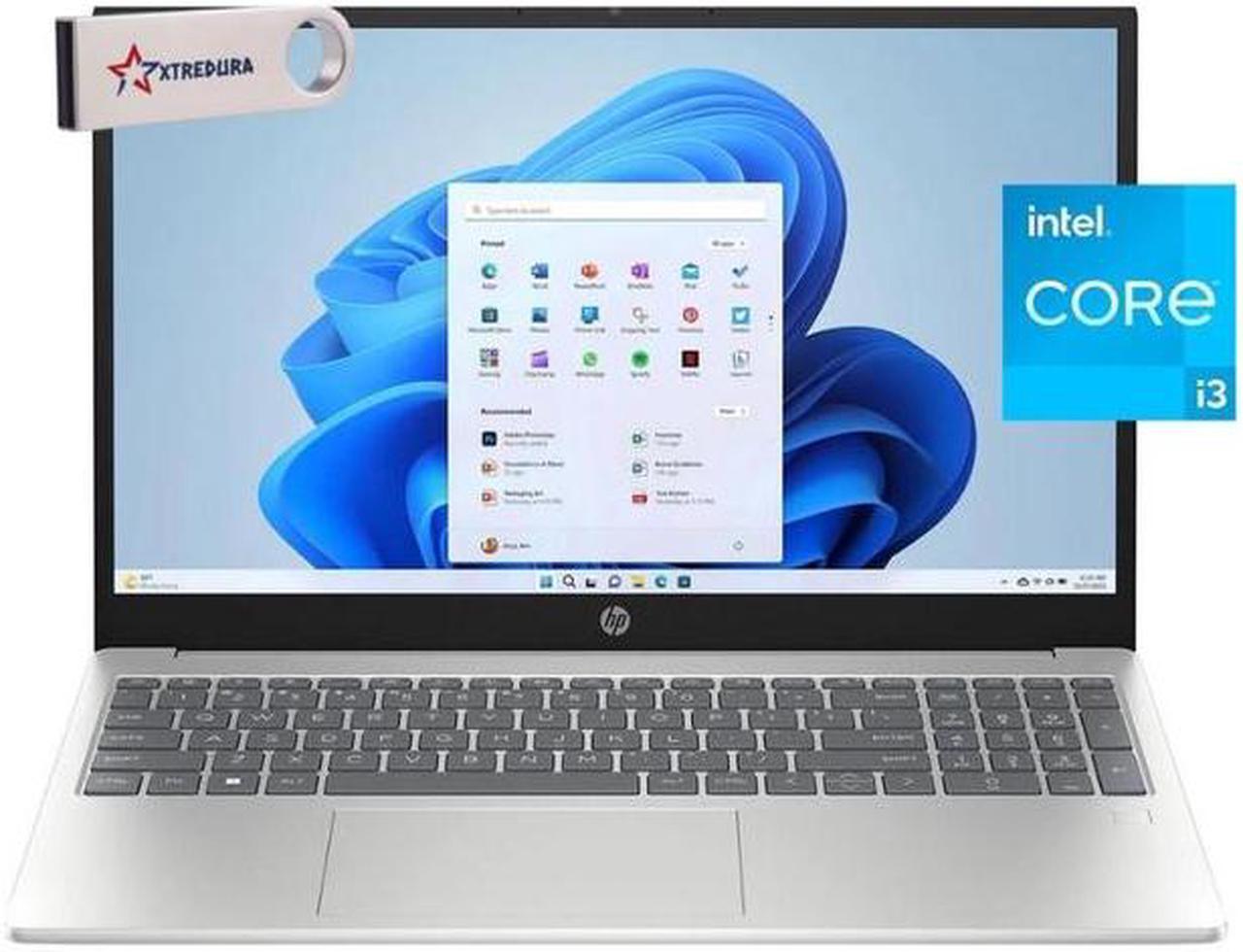 Main image of HP 15 Home & Business Laptop Full HD (1920 x1080) Intel i3-N305 8-Core, 32GB RAM, 512GB SSD, Up to 3.8 GHZ, 15", Wifi, Bluetooth, Webcam, Silver, Windows 10 Pro/XTREDURA FLASH DRIVE