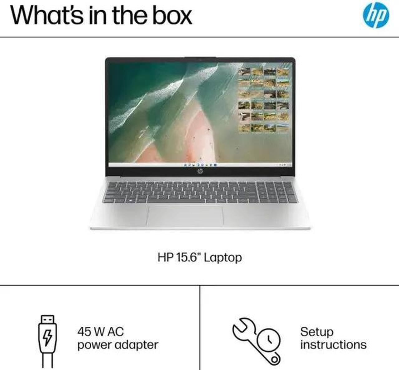 Alt view image 6 of 7 - HP 15 Laptop, 15.6" HD Touch (1366 x 768) Display, Intel Core 12TH i3-1215U Upto 4.4GHz, 24GB RAM, 128GB NVMe SSD, HDMI, Card Reader, Wi-Fi, Bluetooth, Windows 11 Home/XTREDURA FLASH DRIVE