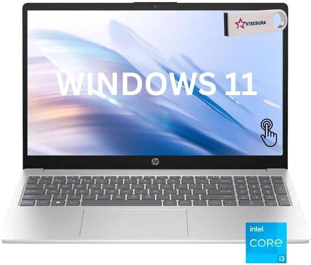 Alt view image 7 of 7 - HP 15 Laptop, 15.6" HD Touch (1366 x 768) Display, Intel Core 12TH i3-1215U Upto 4.4GHz, 24GB RAM, 128GB NVMe SSD, HDMI, Card Reader, Wi-Fi, Bluetooth, Windows 11 Home/XTREDURA FLASH DRIVE