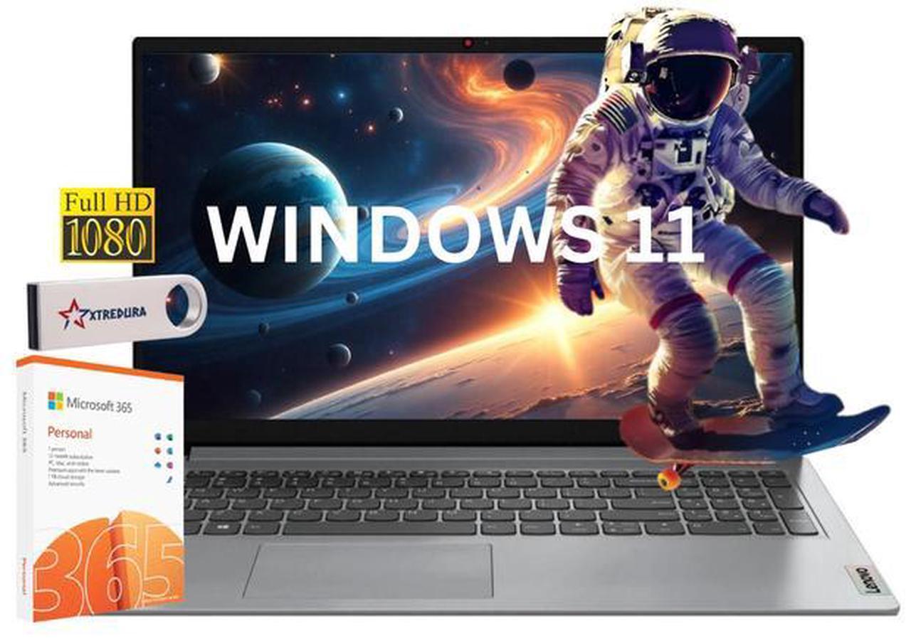 Main image of Lenovo IdeaPad 1i Business&Home Laptop, 15.6" FHD Touch Display, Intel Core i3-1215U Upto 4.1GHz,12GB RAM,2TB NVMe SSD, HDMI, Card Reader,Wi-Fi,Bluetooth,Windows 11 Home/Microsoft Office License