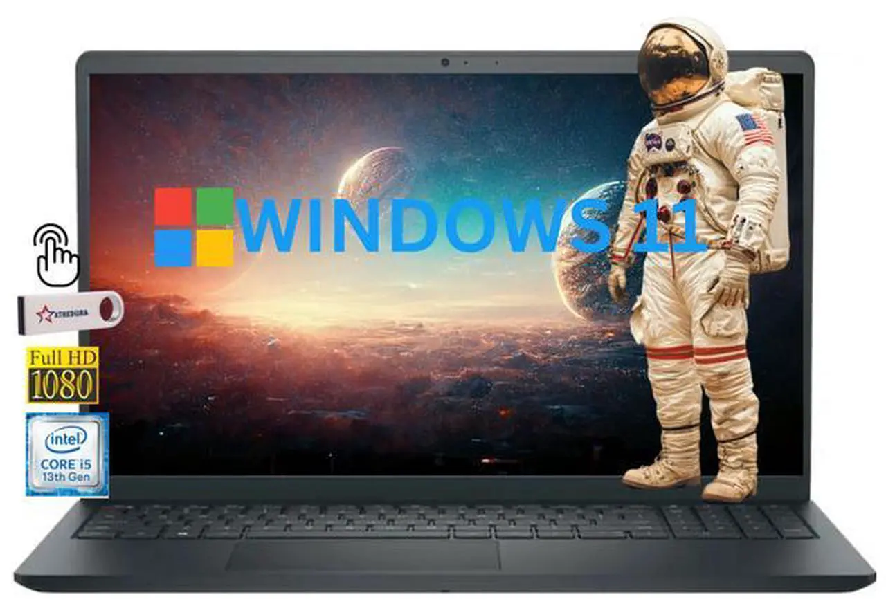 Main image of Dell Inspiron 3000 Home & Business Laptop Notebook ,15.6" FHD Touch Display,13th Gen Intel i5-1334U(Beat I7-1250U),16GB RAM,512GB SSD, Webcam, Bluetooth, Wi-Fi, Windows 11 Pro/XTREDURA FLASH Drive