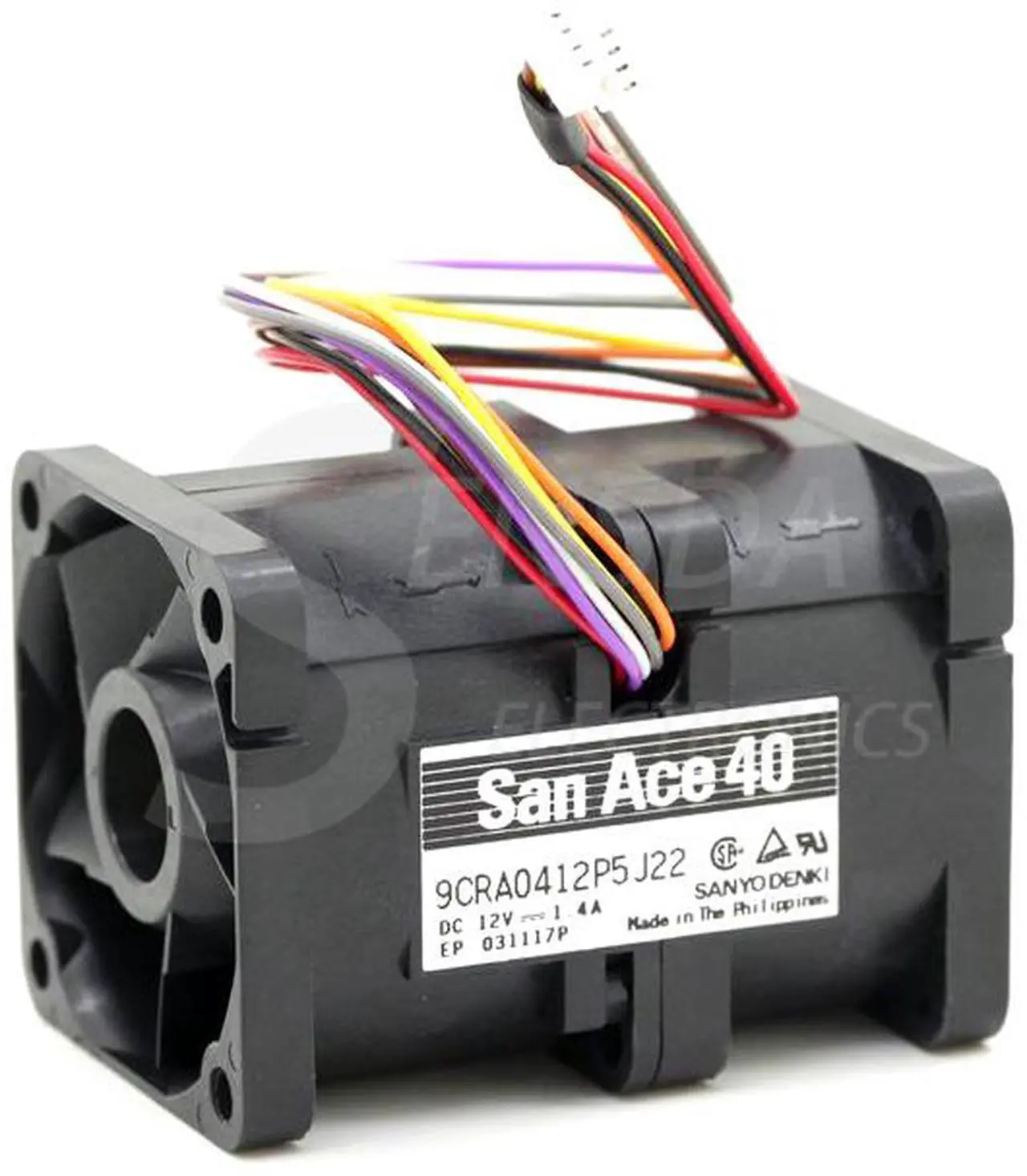 1PZ Sanyo 9CRA0412P5J37 12V 1.4A 8 Linee Telaio Ventola Violenta - Foto 7