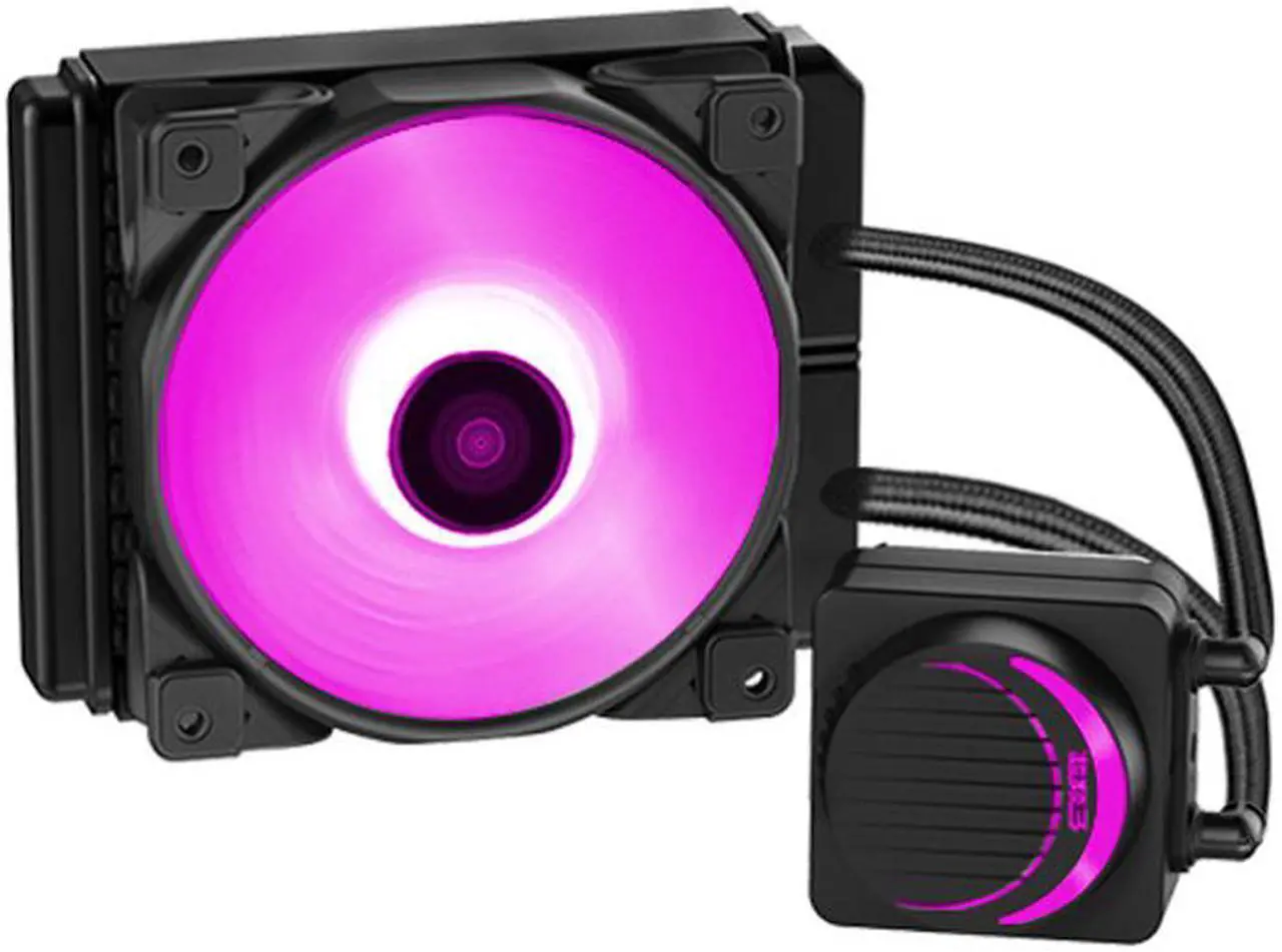 Alt view image 2 of 6 - GI-AH120 CPU Water Cooler 120mm RGB 4PIN Quiet PWM Fan For AMD AM4 AM3 intel 2011 2066 115X CPU Liquid Cooling Radiator