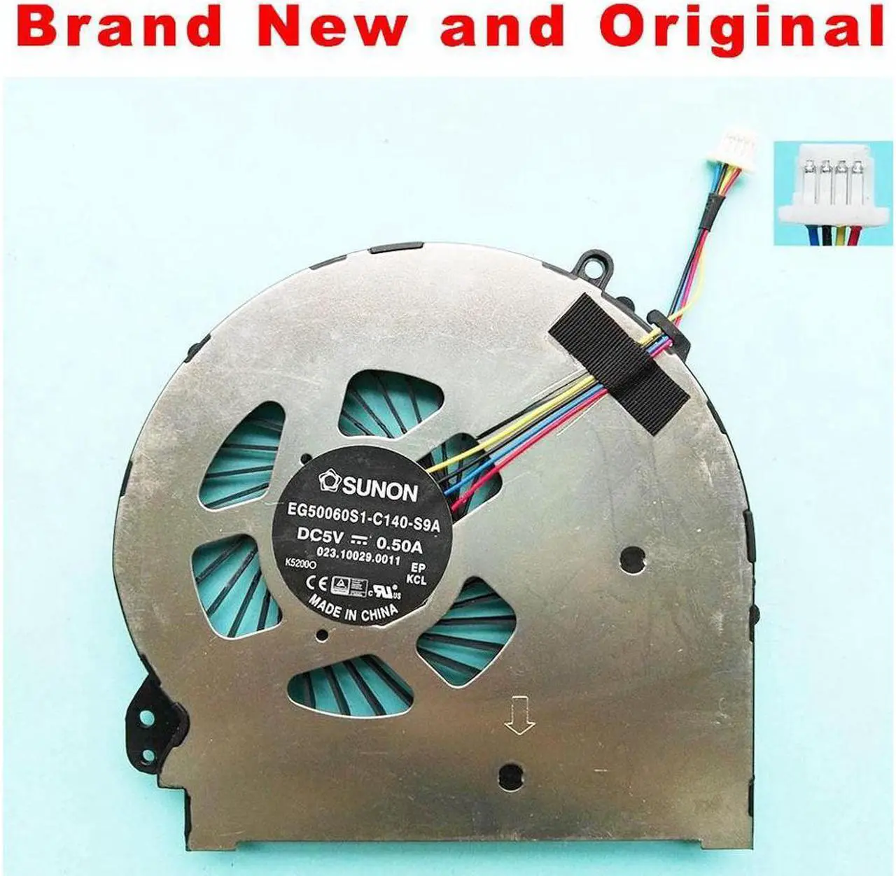 Main image of NEW ORIGINAL laptop CPU COOLING FAN for HP OMEN ENVY15 Q001TX 15-5114TX 5113TX CPU FAN cooler EG50060S1-C140-S9A 023.10029.0011