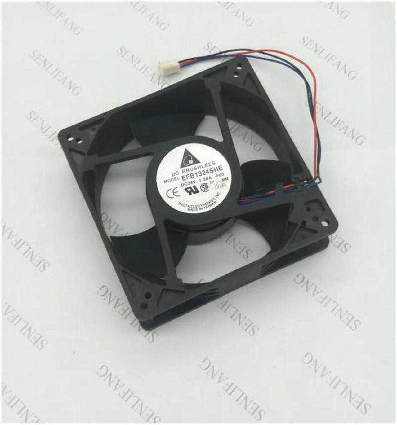 Main image of EFB1324SHE 4C58 DC 24V 1.38A 3-wire 127x127x38mm Server Cooler Fan
