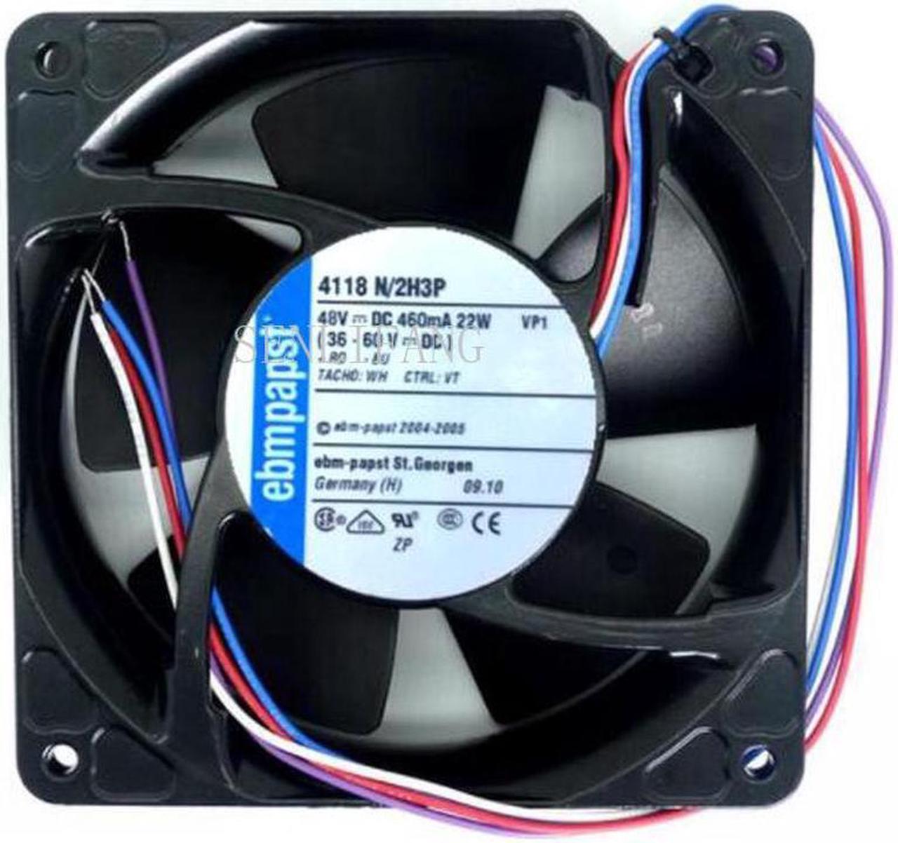 Main image of ebmpapst 4118 N\/2H3P 4118N\/2H3P DC 48V 22W 120x120x38mm 4-wire Server Square Fan