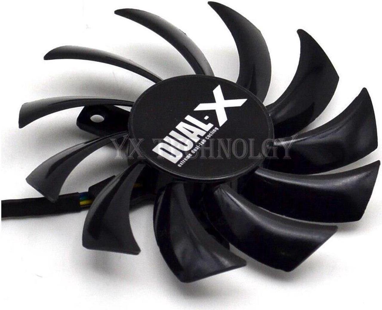 Alt view image 3 of 3 - New HD7850 1G 2G Graphics dual fan Thermostat FD7010H12S 12V 0.35A Diameter 75mm  10PCS\/LOT