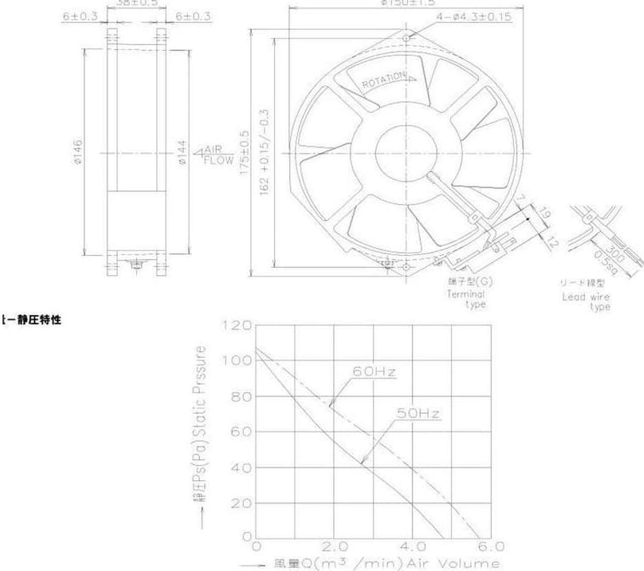 Alt view image 6 of 6 - 172x150X38mm Fan T796C 220V inverter cooling fan 36W  60HZ 217CFM 50dB