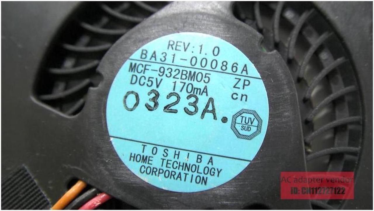 Alt view image 5 of 5 - New FOR Samsung X418 X420 X430 X520 laptop fan