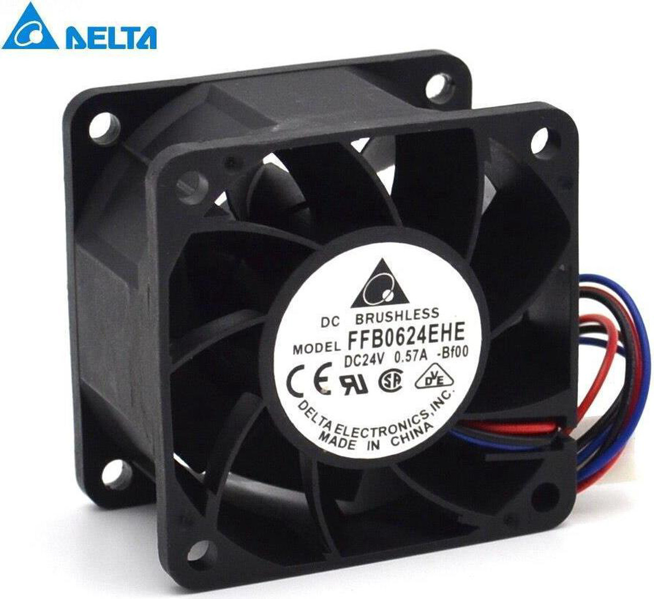 Ventola Delta FFB0624EHE 24V 0,57A 6cm: 2 Fili, Nuova, Spedizione Veloce E Gratuita