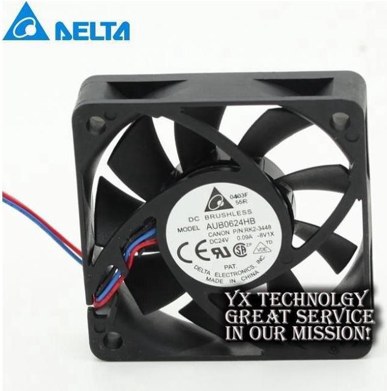 Main image of Delta Original new AUB0624HB 6cm 6015 24V 0.09A fan drive  for  60*60*15mm 2pcs\/lot