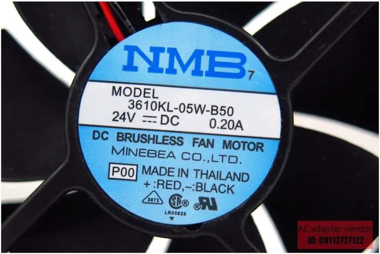 Alt view image 4 of 6 - NMB 3610KL-05W-B50 9025 24V 0.20A 92*92*25mm cooling fan