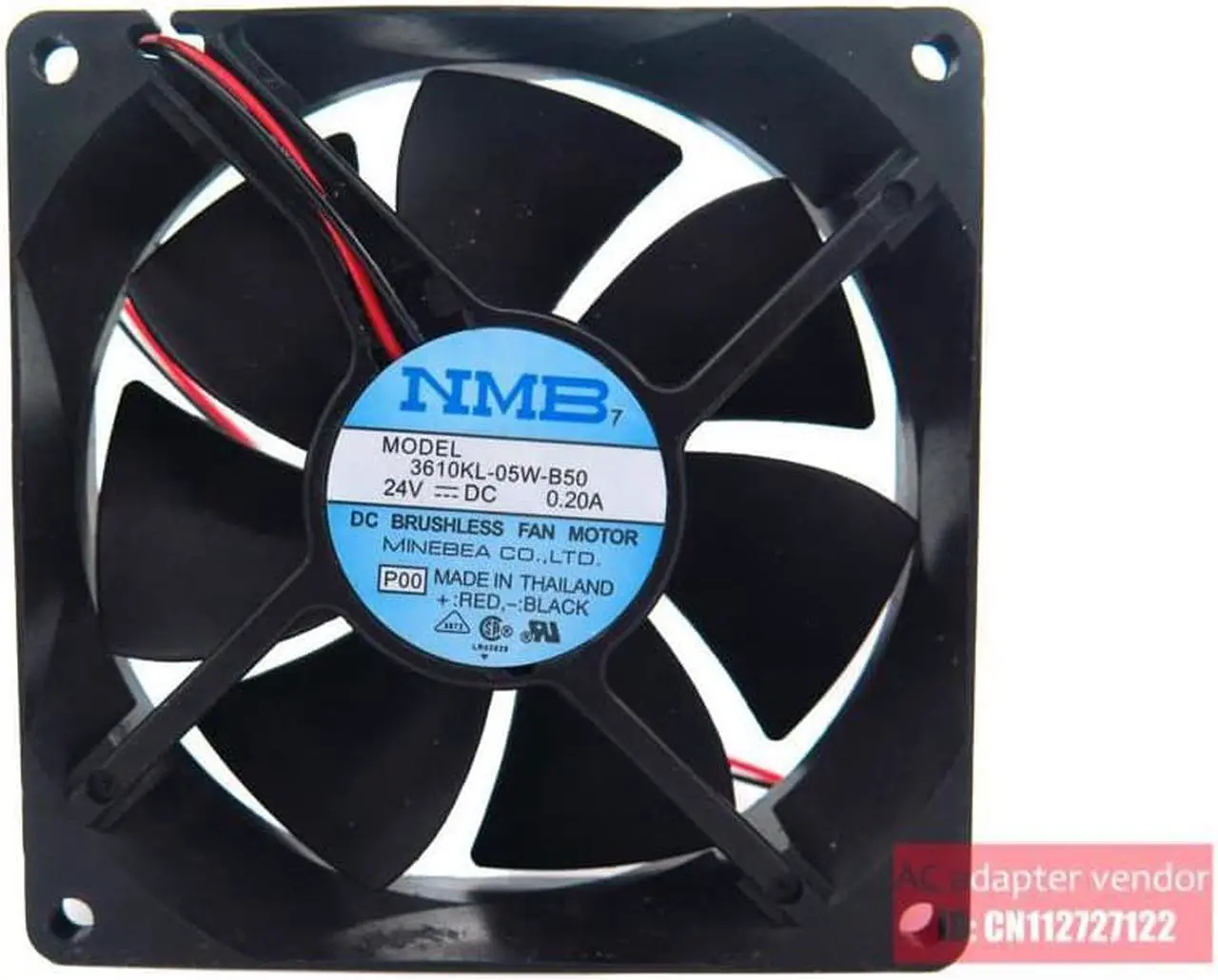 Alt view image 3 of 6 - NMB 3610KL-05W-B50 9025 24V 0.20A 92*92*25mm cooling fan