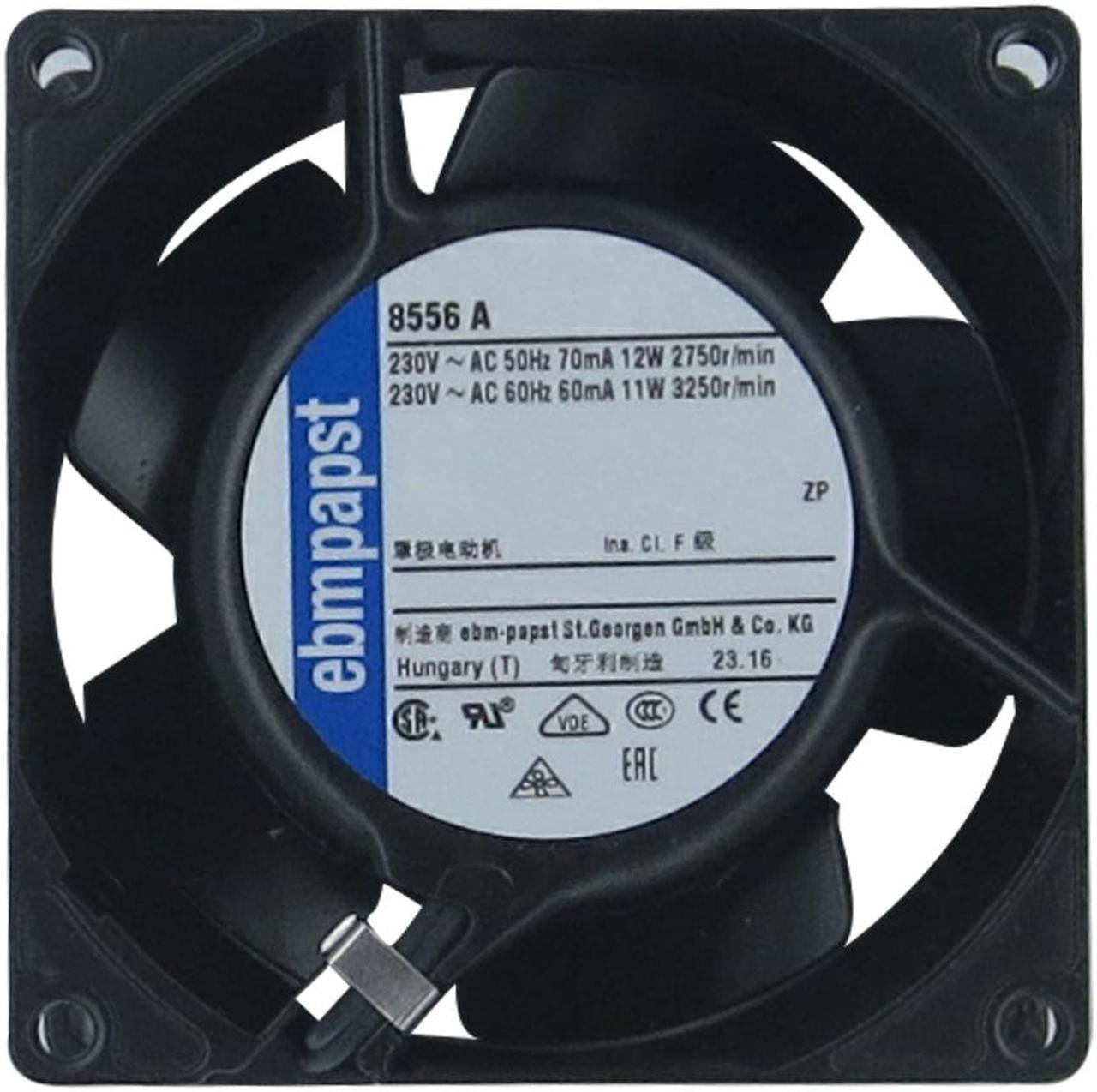 Main image of 8556A Germany ebm papst 230V 12/11W 8CM original authentic all metal fan 80*38