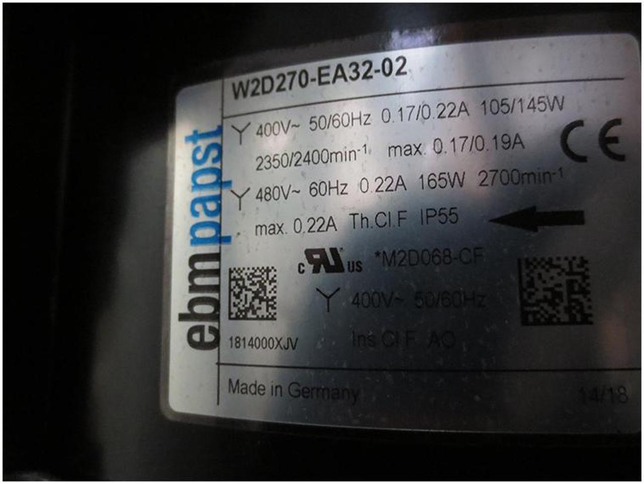 Alt view image 3 of 3 - W2D270-EA32-02/W2D270-EA32-01 Siemens servo motor fan W2D270-EA32-02 original authentic