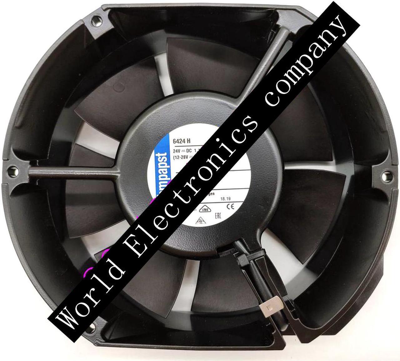 Alt view image 6 of 6 - EBMPAPST TYP 6424H 6424HR 17251 24V 1.1A26W Cooling Fan